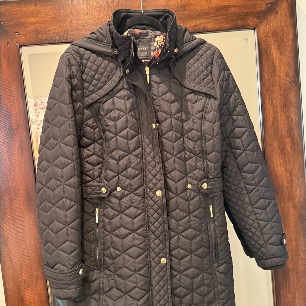 Weatherproof Black Quilted Women's Coat